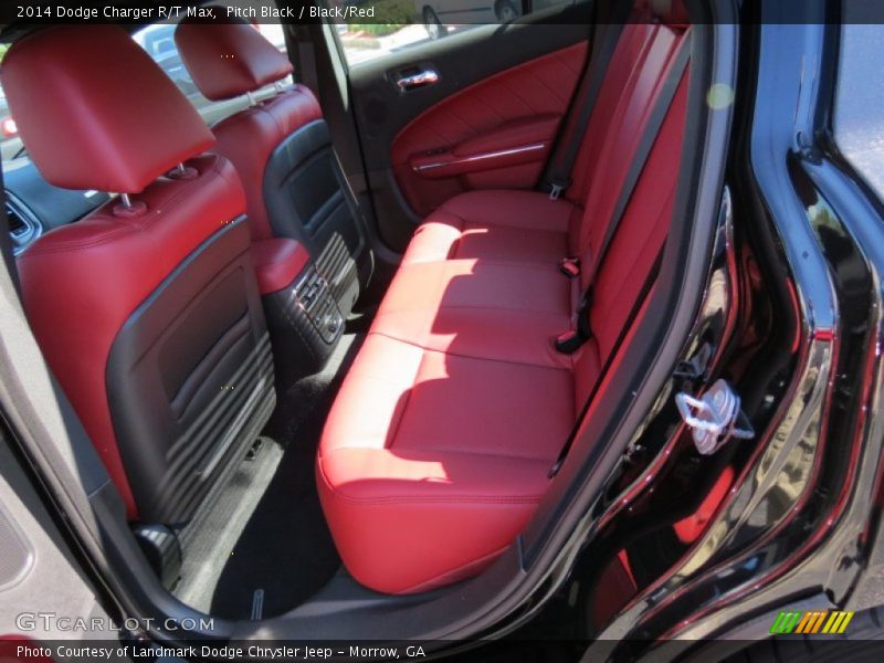 Pitch Black / Black/Red 2014 Dodge Charger R/T Max