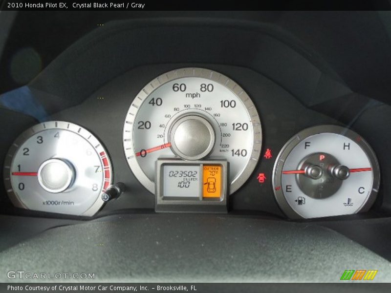 Crystal Black Pearl / Gray 2010 Honda Pilot EX