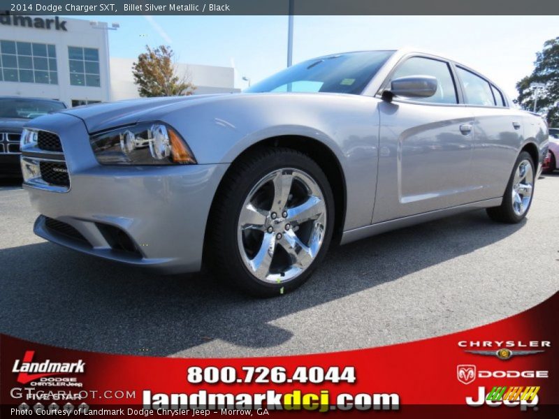 Billet Silver Metallic / Black 2014 Dodge Charger SXT