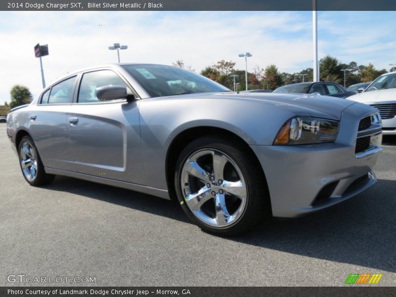 Billet Silver Metallic / Black 2014 Dodge Charger SXT