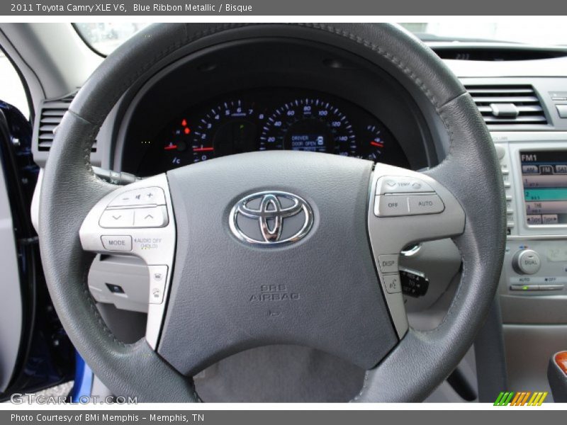 Blue Ribbon Metallic / Bisque 2011 Toyota Camry XLE V6