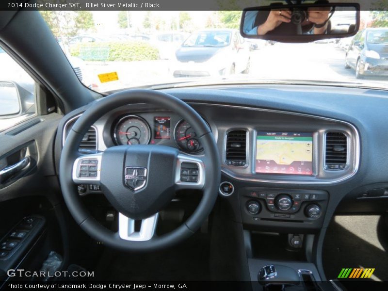 Billet Silver Metallic / Black 2014 Dodge Charger SXT