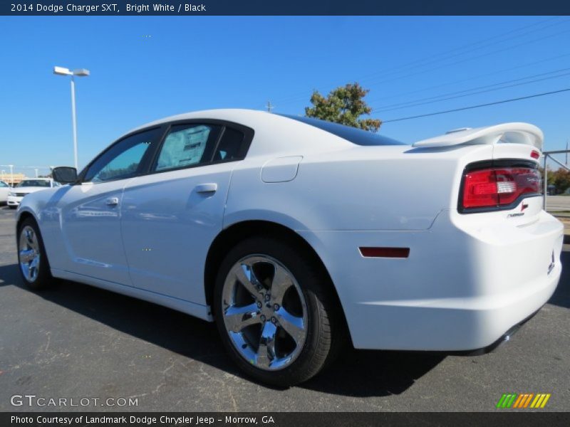 Bright White / Black 2014 Dodge Charger SXT