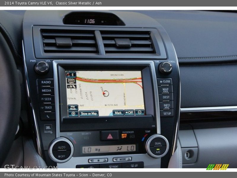 Navigation of 2014 Camry XLE V6