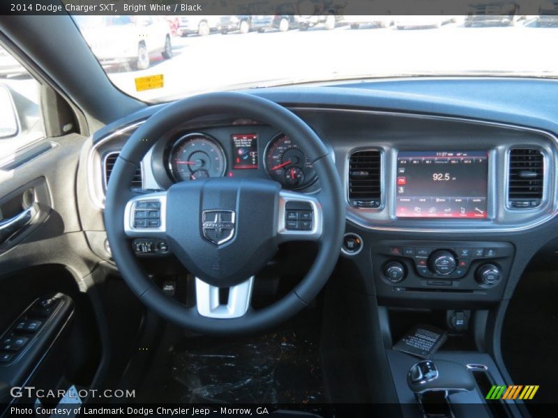 Bright White / Black 2014 Dodge Charger SXT