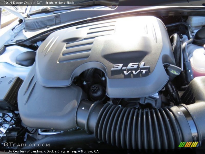 Bright White / Black 2014 Dodge Charger SXT