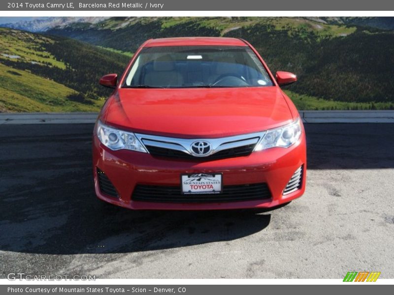 Barcelona Red Metallic / Ivory 2014 Toyota Camry LE