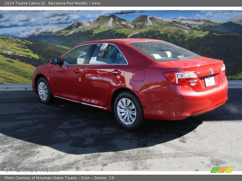Barcelona Red Metallic / Ivory 2014 Toyota Camry LE