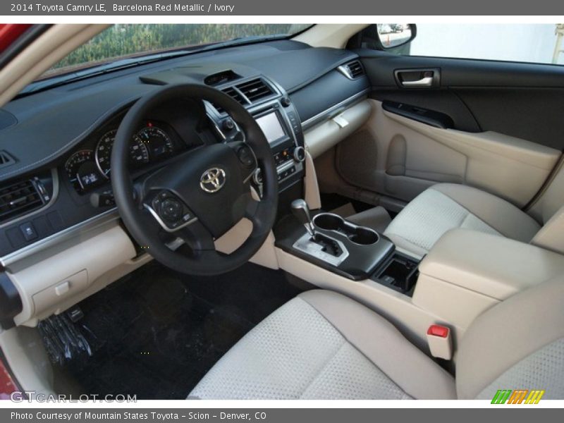 Barcelona Red Metallic / Ivory 2014 Toyota Camry LE
