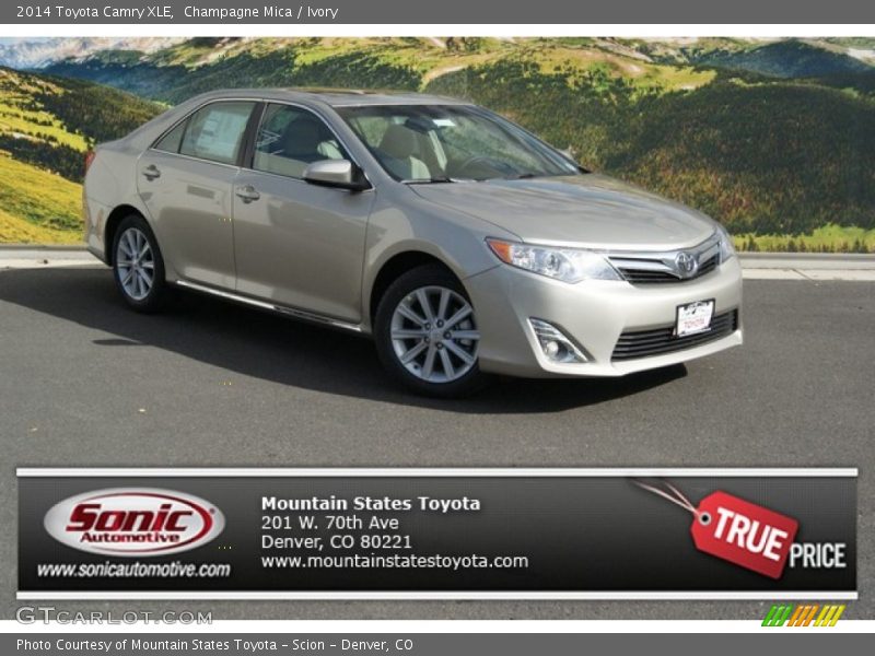 Champagne Mica / Ivory 2014 Toyota Camry XLE