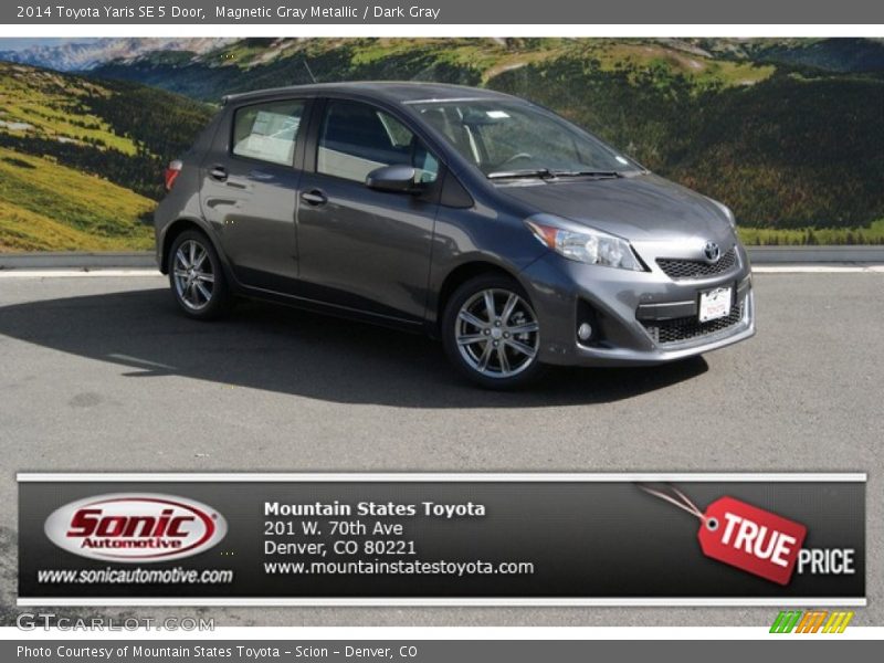 Magnetic Gray Metallic / Dark Gray 2014 Toyota Yaris SE 5 Door