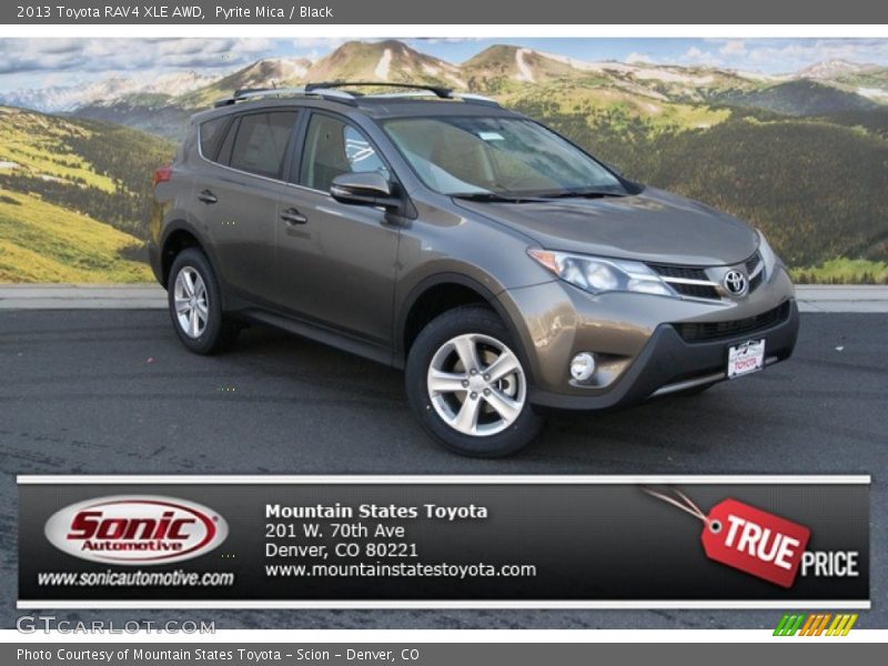 Pyrite Mica / Black 2013 Toyota RAV4 XLE AWD