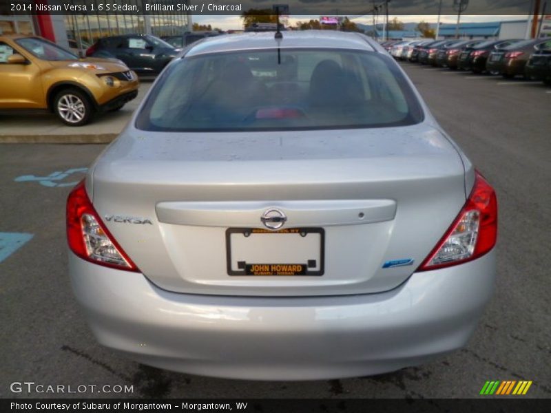 Brilliant Silver / Charcoal 2014 Nissan Versa 1.6 S Sedan