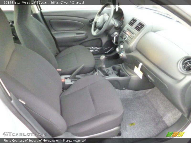 Brilliant Silver / Charcoal 2014 Nissan Versa 1.6 S Sedan