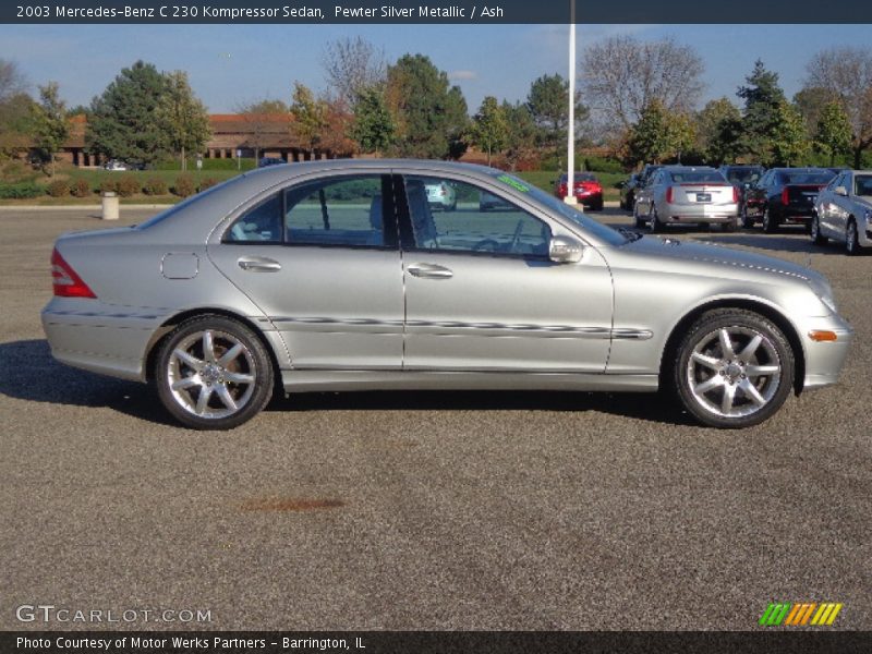 Pewter Silver Metallic / Ash 2003 Mercedes-Benz C 230 Kompressor Sedan