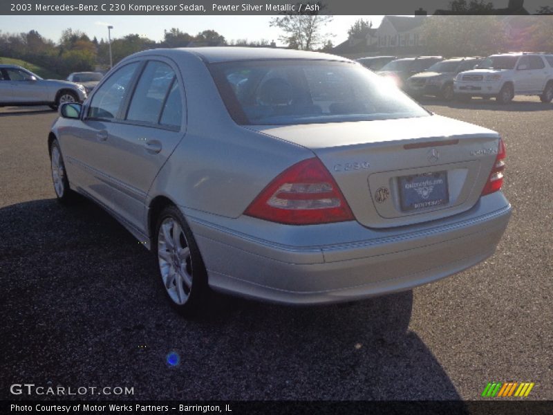 Pewter Silver Metallic / Ash 2003 Mercedes-Benz C 230 Kompressor Sedan