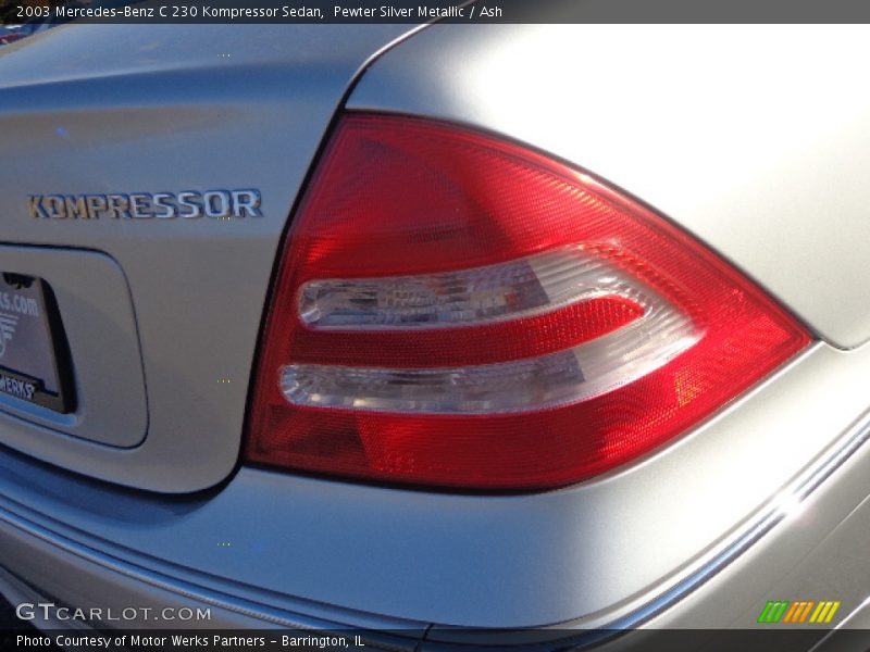 Pewter Silver Metallic / Ash 2003 Mercedes-Benz C 230 Kompressor Sedan