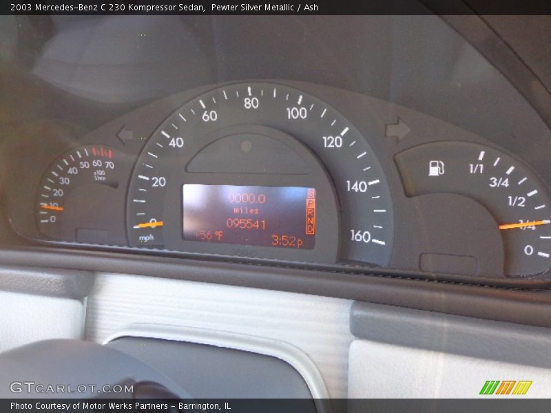 Pewter Silver Metallic / Ash 2003 Mercedes-Benz C 230 Kompressor Sedan