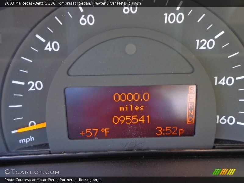 Pewter Silver Metallic / Ash 2003 Mercedes-Benz C 230 Kompressor Sedan