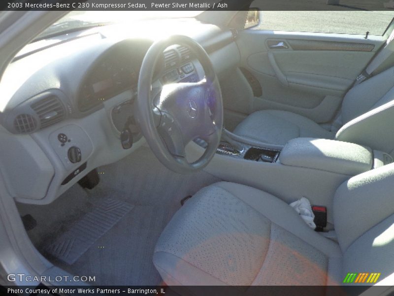 Pewter Silver Metallic / Ash 2003 Mercedes-Benz C 230 Kompressor Sedan
