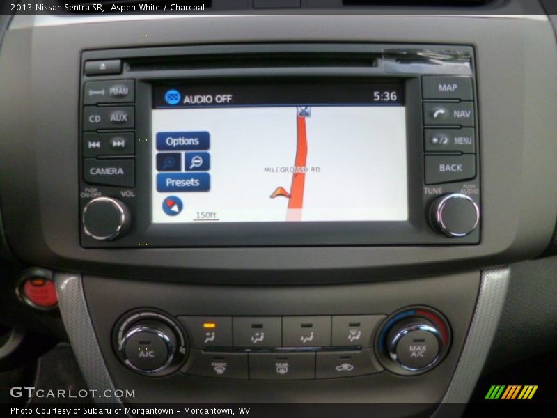Aspen White / Charcoal 2013 Nissan Sentra SR