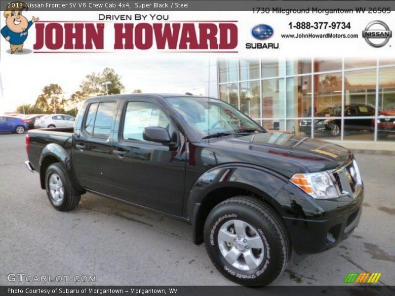 Super Black / Steel 2013 Nissan Frontier SV V6 Crew Cab 4x4