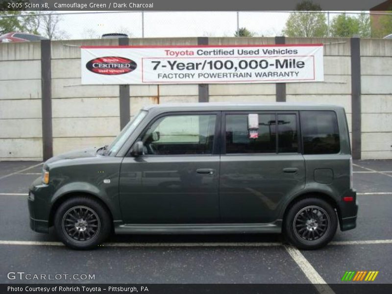 Camouflage Green / Dark Charcoal 2005 Scion xB