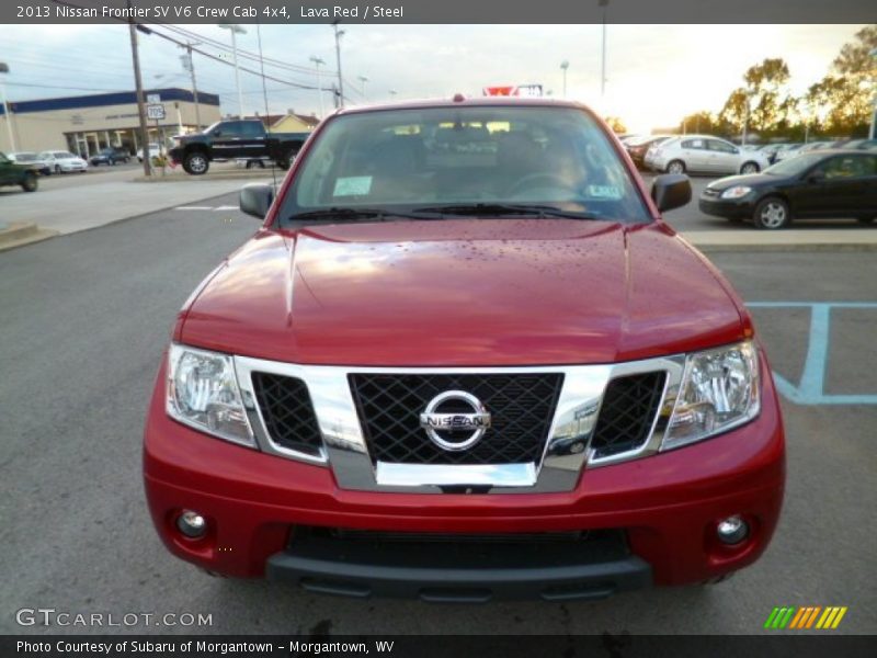 Lava Red / Steel 2013 Nissan Frontier SV V6 Crew Cab 4x4