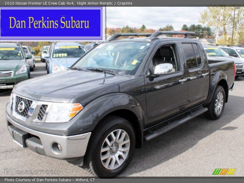 Night Armor Metallic / Graphite 2010 Nissan Frontier LE Crew Cab 4x4
