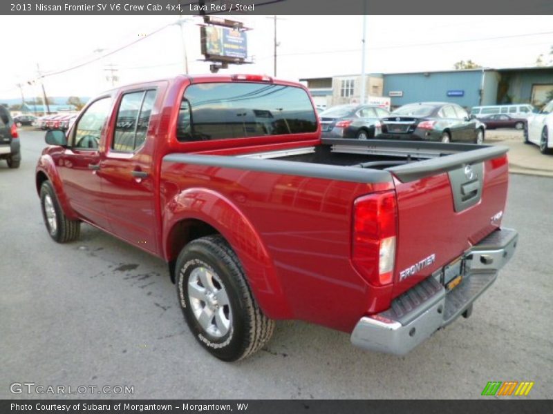 Lava Red / Steel 2013 Nissan Frontier SV V6 Crew Cab 4x4