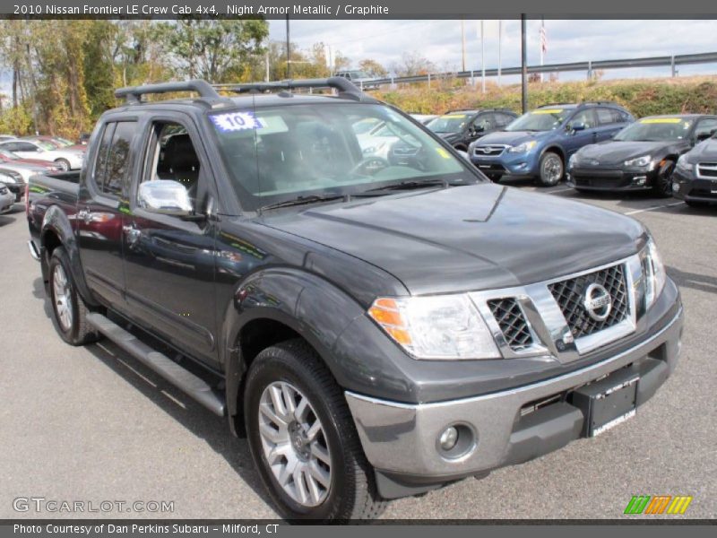 Night Armor Metallic / Graphite 2010 Nissan Frontier LE Crew Cab 4x4