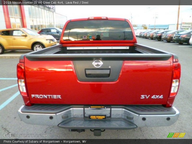 Lava Red / Steel 2013 Nissan Frontier SV V6 Crew Cab 4x4