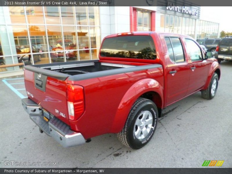 Lava Red / Steel 2013 Nissan Frontier SV V6 Crew Cab 4x4