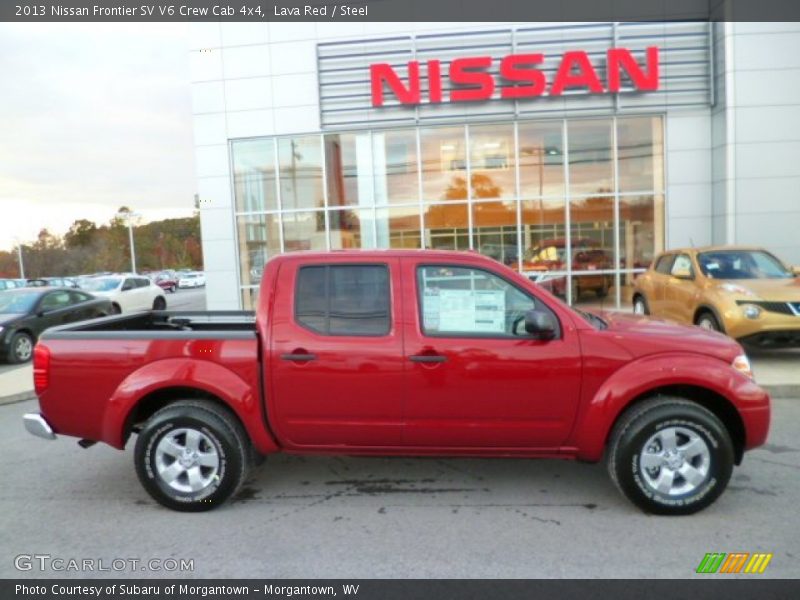 Lava Red / Steel 2013 Nissan Frontier SV V6 Crew Cab 4x4