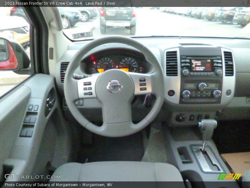 Lava Red / Steel 2013 Nissan Frontier SV V6 Crew Cab 4x4