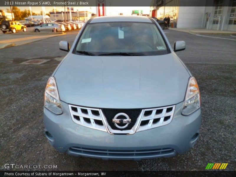 Frosted Steel / Black 2013 Nissan Rogue S AWD