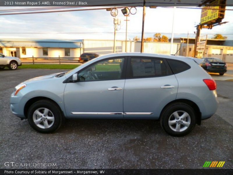 Frosted Steel / Black 2013 Nissan Rogue S AWD