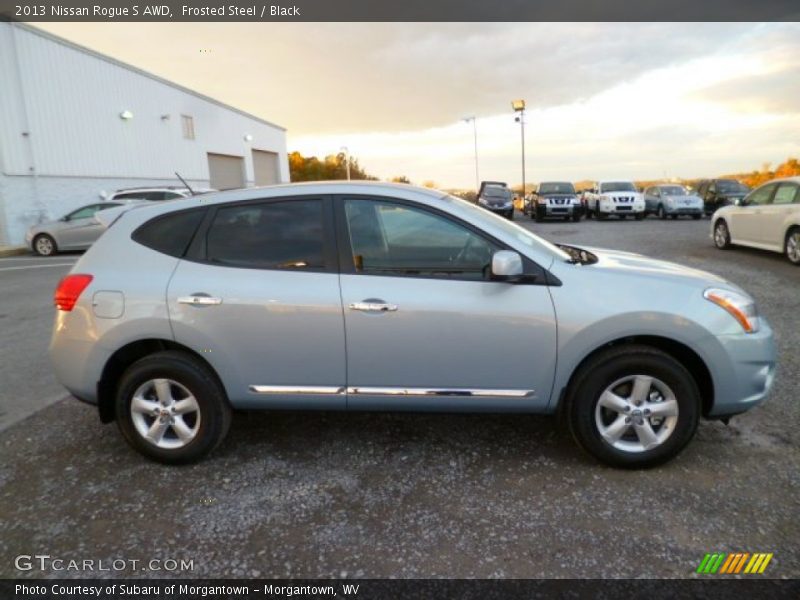 Frosted Steel / Black 2013 Nissan Rogue S AWD