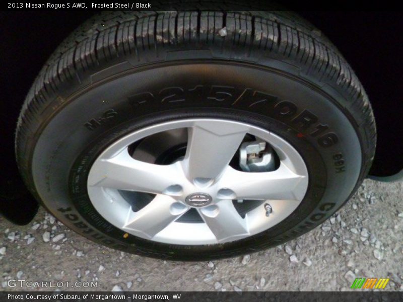 Frosted Steel / Black 2013 Nissan Rogue S AWD