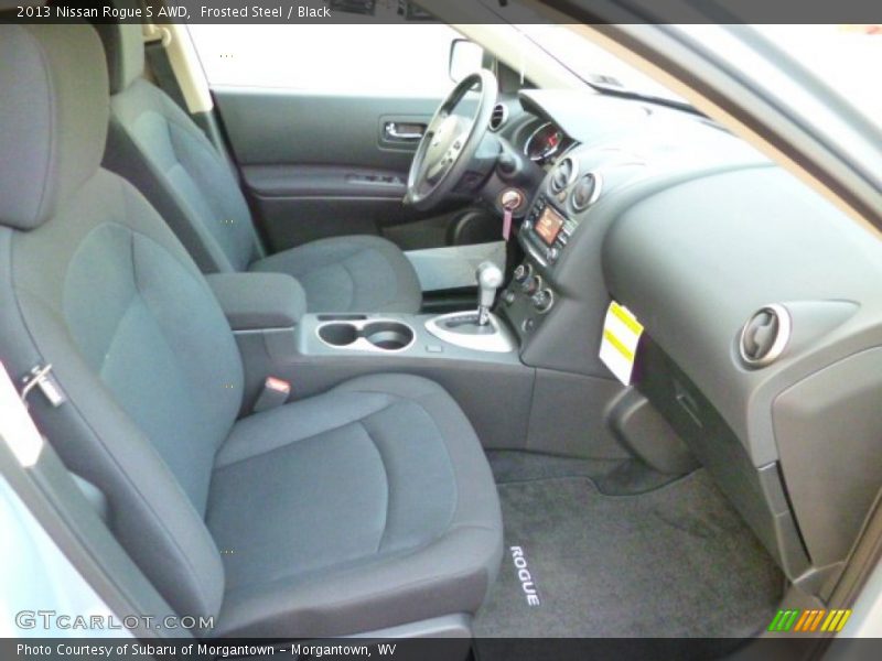 Frosted Steel / Black 2013 Nissan Rogue S AWD