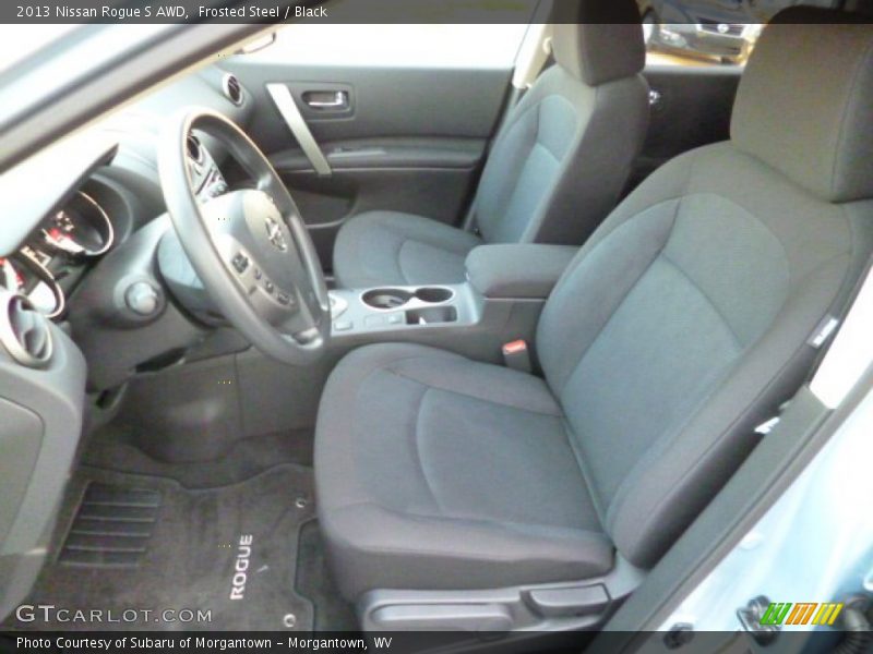 Frosted Steel / Black 2013 Nissan Rogue S AWD