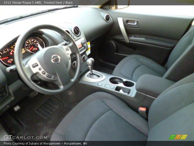 Frosted Steel / Black 2013 Nissan Rogue S AWD