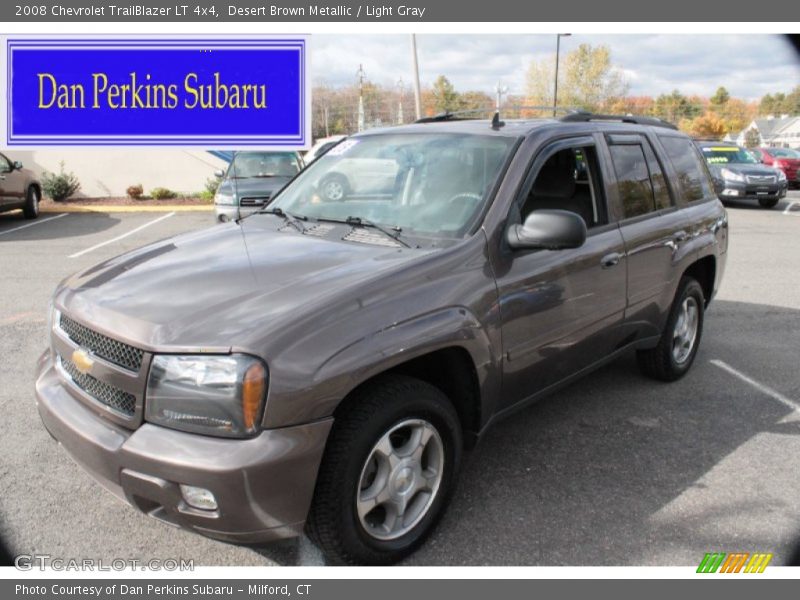 Desert Brown Metallic / Light Gray 2008 Chevrolet TrailBlazer LT 4x4