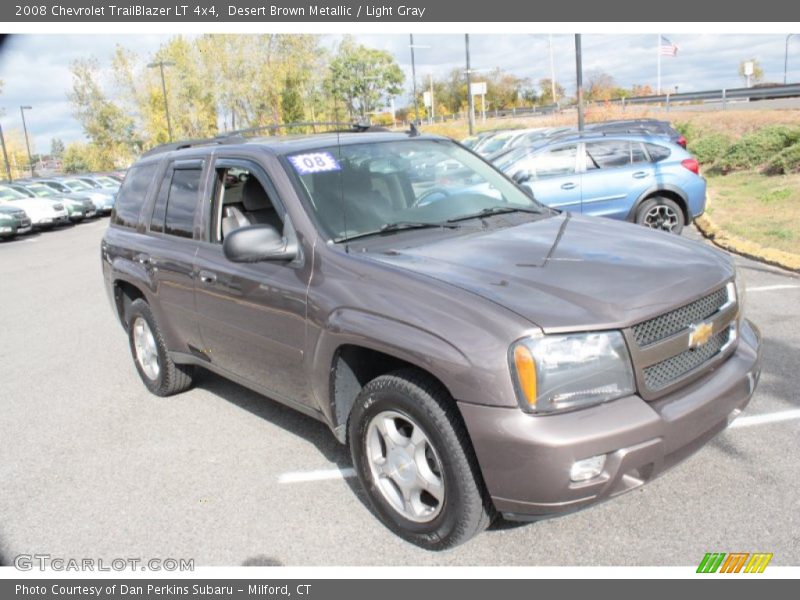 Desert Brown Metallic / Light Gray 2008 Chevrolet TrailBlazer LT 4x4