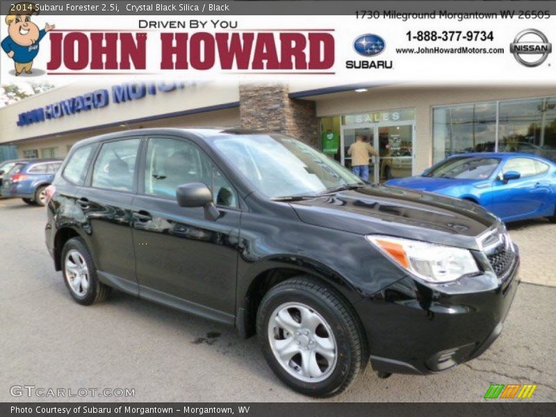 Crystal Black Silica / Black 2014 Subaru Forester 2.5i