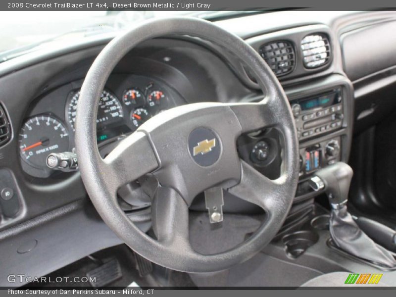 Desert Brown Metallic / Light Gray 2008 Chevrolet TrailBlazer LT 4x4