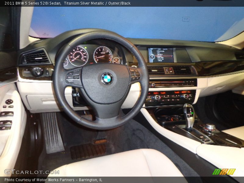 Titanium Silver Metallic / Oyster/Black 2011 BMW 5 Series 528i Sedan