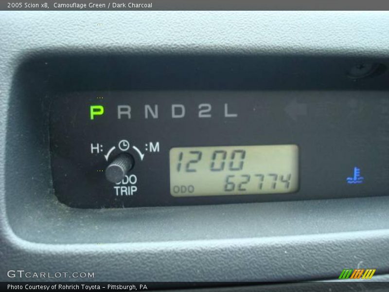 Camouflage Green / Dark Charcoal 2005 Scion xB