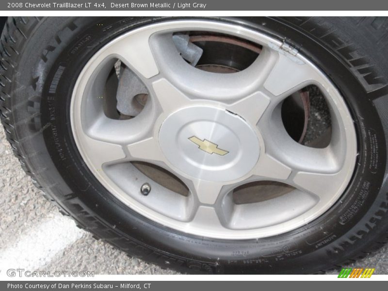 Desert Brown Metallic / Light Gray 2008 Chevrolet TrailBlazer LT 4x4