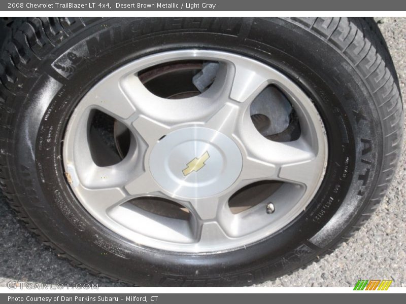 Desert Brown Metallic / Light Gray 2008 Chevrolet TrailBlazer LT 4x4
